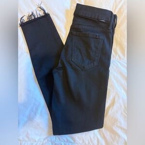 MOTHER Black Ankle Jeans